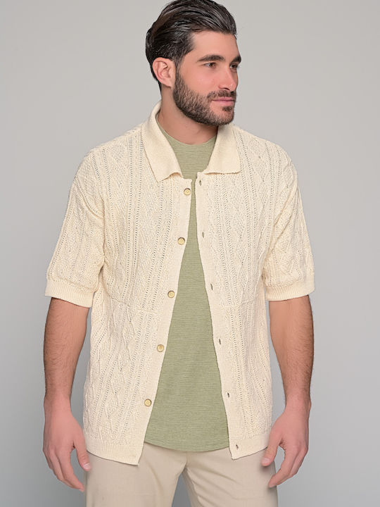 Ben Tailor Men's Knitted Cardigan Beige