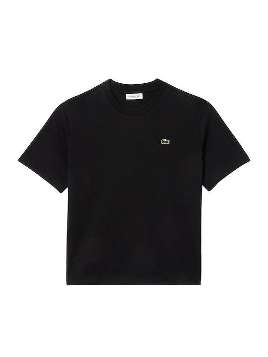 Women's Blouse Cotton Short Sleeve Black