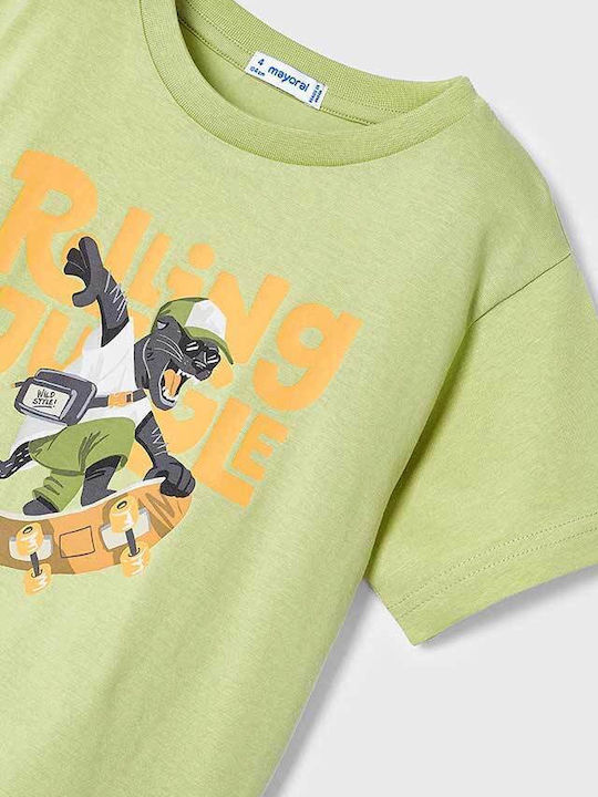 Kids' T-shirt Green Rolling Aloe