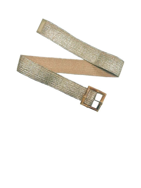 Elastic Women's Belt Silver