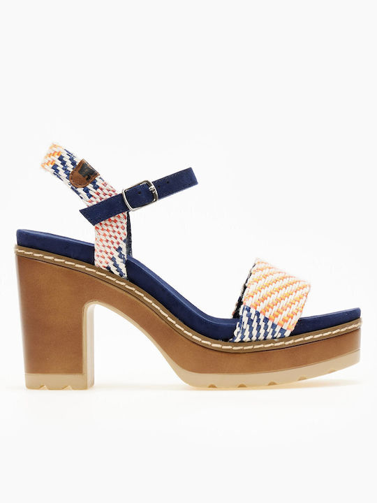 Sandalen Marineblau