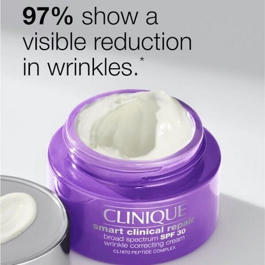 Clinique Smart Clinical Repair Κρέμα Προσώπου Ημέρας με SPF30 για Ενυδάτωση & Αντιγήρανση με Υαλουρονικό Οξύ & Κολλαγόνο 75ml