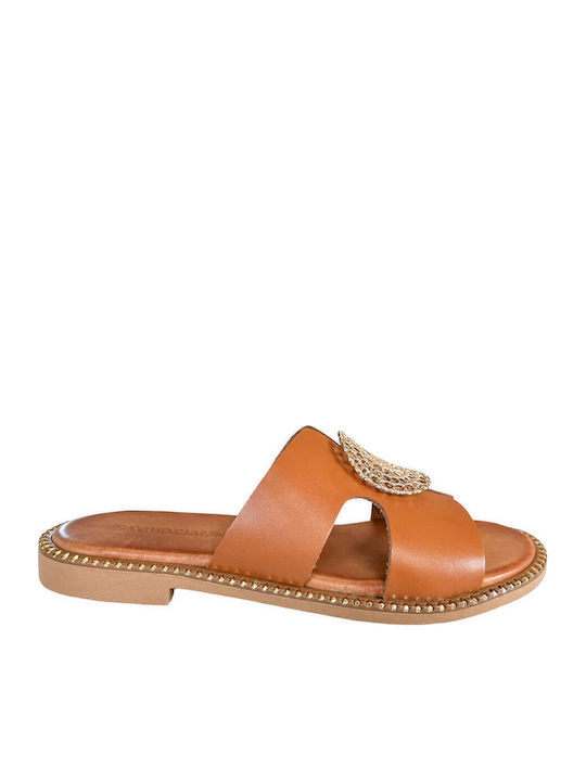 Sandale Casual Damă de Piele Tabac