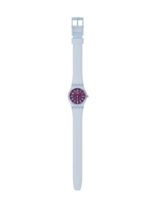 Swatch Swatch Women's Watch with Blue Rubber Strap