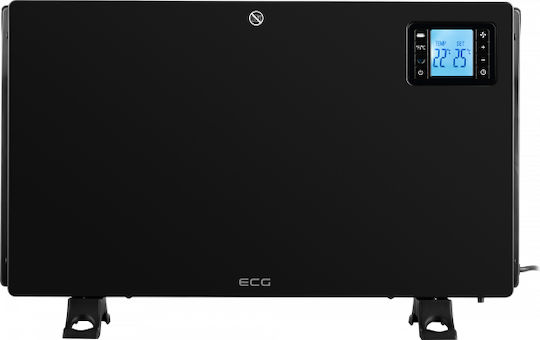 ECG Convector Etaj 2000W cu Termostat Electronic 59x37.5cm Negru