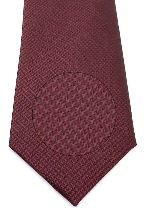 Legend Accessories Men's Tie Set Printed in Burgundy Color