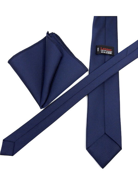 Legend Accessories Herren Krawatten Set Gedruckt in Blau Farbe
