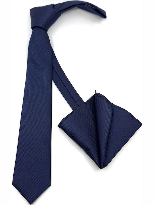 Legend Accessories Herren Krawatten Set Gedruckt in Blau Farbe
