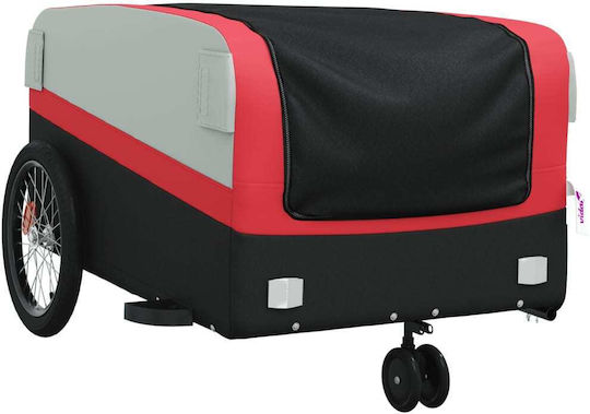 Vidaxl Bicycle Trailer Black Red 45 Kg Iron