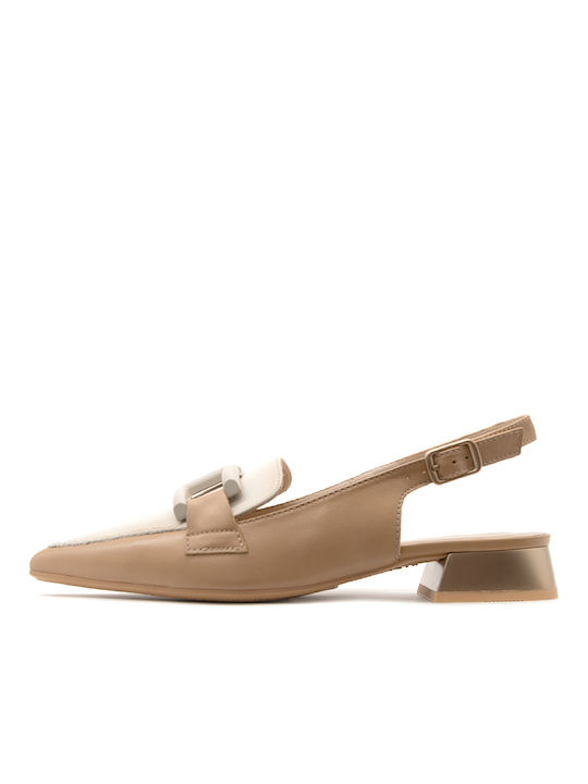 Hispanitas Soho Leder Pumps mit hohem Absatz Nude