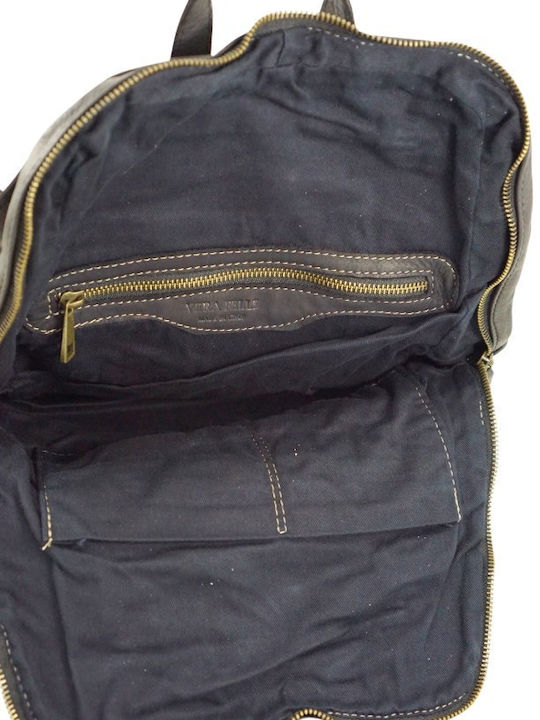 Leather Women's Bag Backpack Black