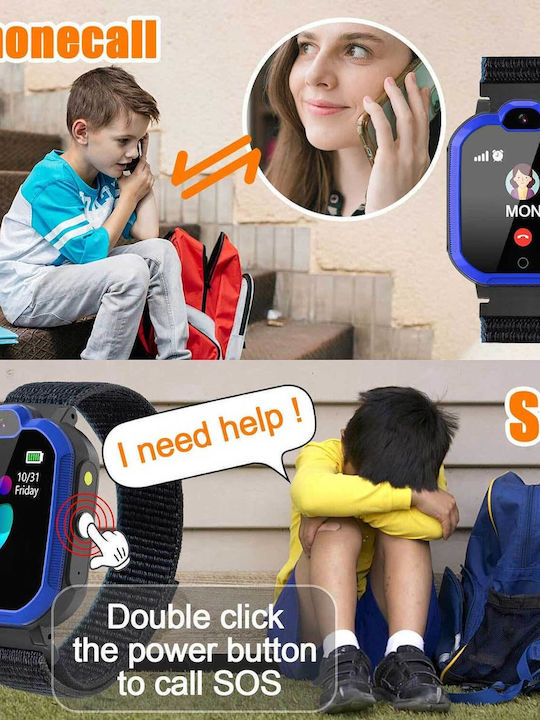 Pthtechus Παιδικό Smartwatch 4G με GPS & Κάμερα Μπλε