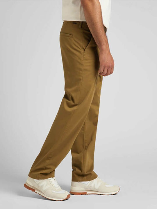 Lee Men's Trousers Chino in Relaxed Fit Beige