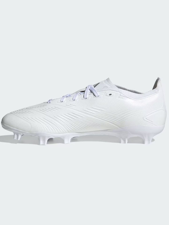 Adidas Predator 24 League FG Χαμηλά Ποδοσφαιρικά Παπούτσια με Τάπες Λευκά