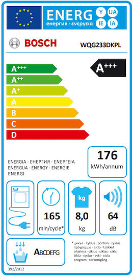 Bosch Serie 6 Uscător de rufe 8kg A+++ cu pompă de căldură