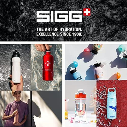 Sigg One Παιδικό Παγούρι Αλουμινίου με Καλαμάκι Non Spill 600ml