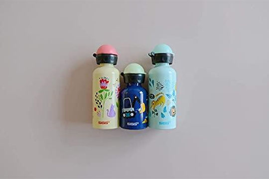 Sigg Jungle Kids Water Bottle Aluminium with Straw Non Spill 0.4ml (Various Designs/Colours)