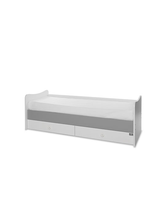 Lorelli Πολυμορφική Κούνια Maxi Plus White/ArtWood με Στρώμα & Συρτάρι