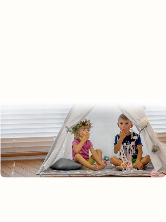 Nukido Kids Indian Teepee Play Tent Gray