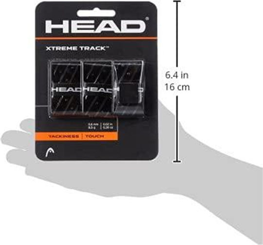 Head Xtremetrack Overgrip Μαύρα 3τμχ