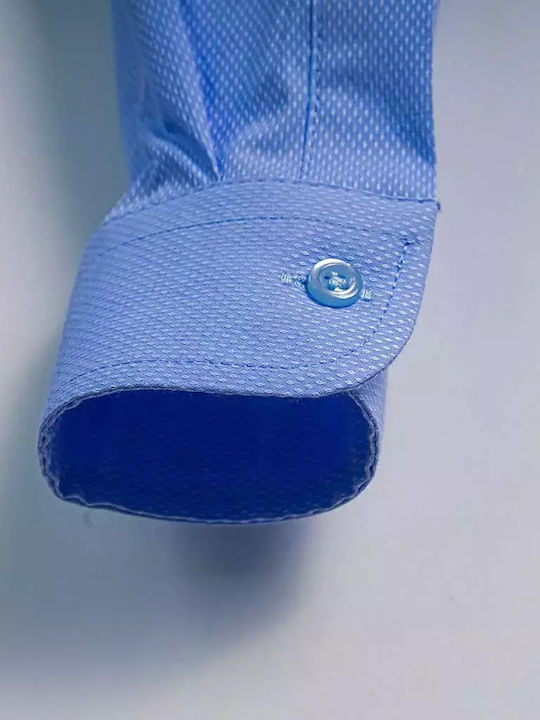 Kids One Color Shirt Long Sleeve Light Blue