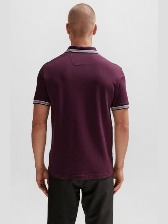 Hugo Boss Paddy Men's Short Sleeve Blouse Polo Bordeaux