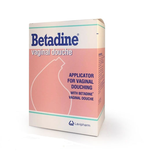 Lavipharm Betadine Vaginal Douche για Καθαρισμό της Ευαίσθητης Περιοχής με Χαμομήλι
