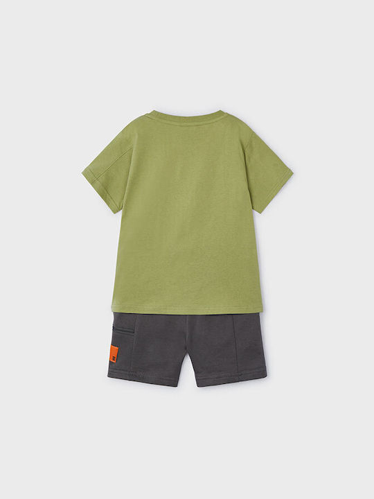 Mayoral Kids Set with Shorts Summer 2pcs Khaki