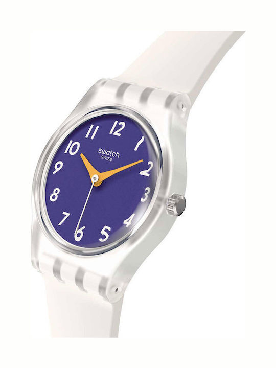 Swatch Swatch Women's Watch with White Rubber Strap