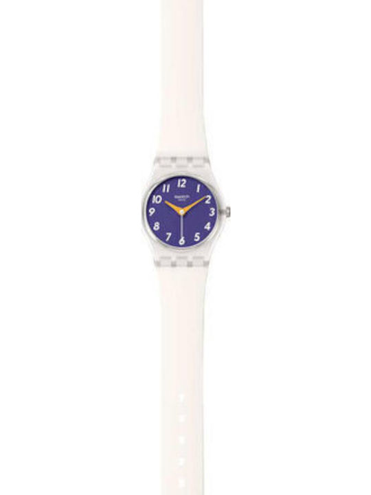 Swatch Swatch Women's Watch with White Rubber Strap