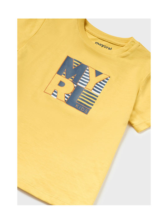 Mayoral Kids' T-shirt Yellow