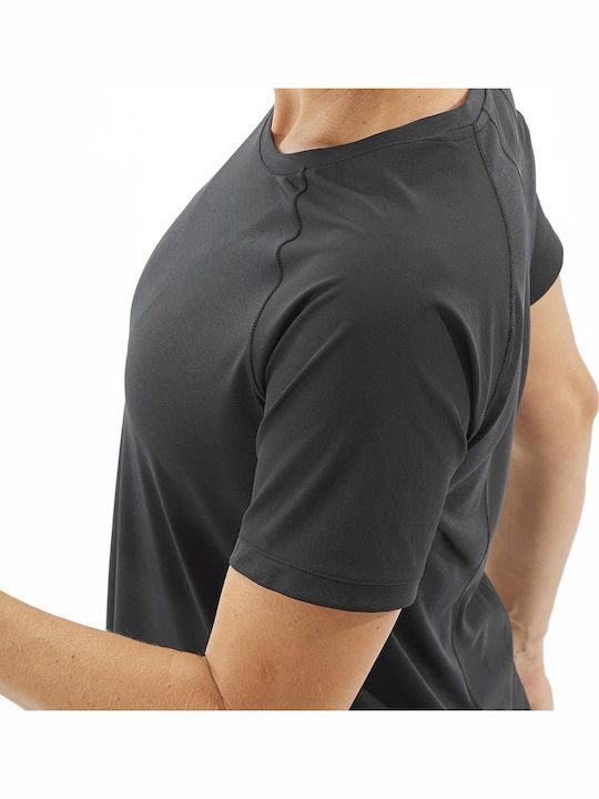Women's Summer Short Sleeve Black Blouse