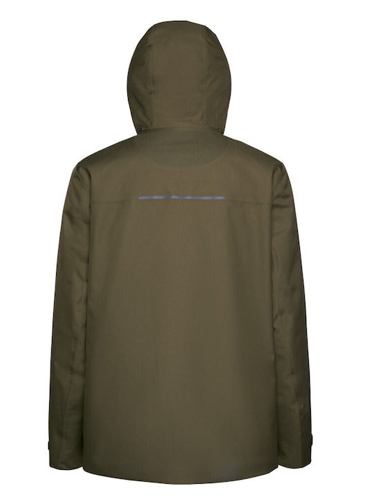 Clintford Winter Jacket Parka Waterproof and Windproof Khaki