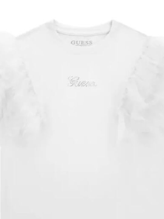 Guess Kids Blouse Short Sleeve White