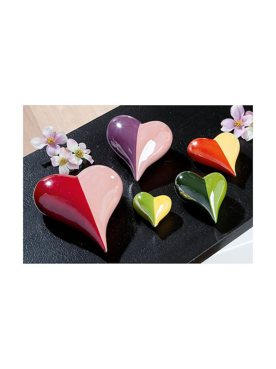 ArteLibre Decorativă Inima din Ceramică 4.5x9.5x13cm 1buc