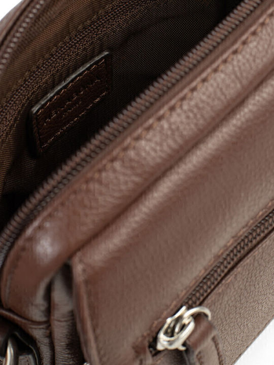 Leather Men's Bag Shoulder / Crossbody Brown