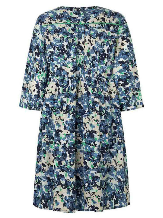 Summer Mini Dress Sea Blue