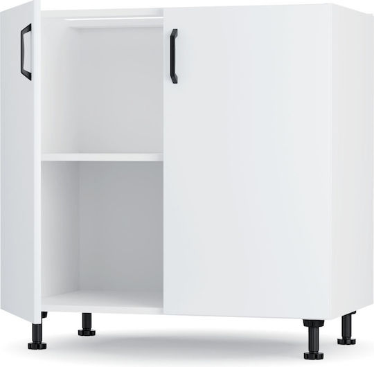 Modest Επιδαπέδιο Ντουλάπι Λευκό 80x48x82εκ.