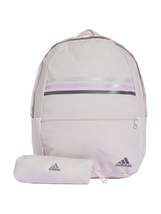 adidas Classic Schulranzen Rucksack Junior High-High School Rosa mit Flaschenhalter 27.75Liter