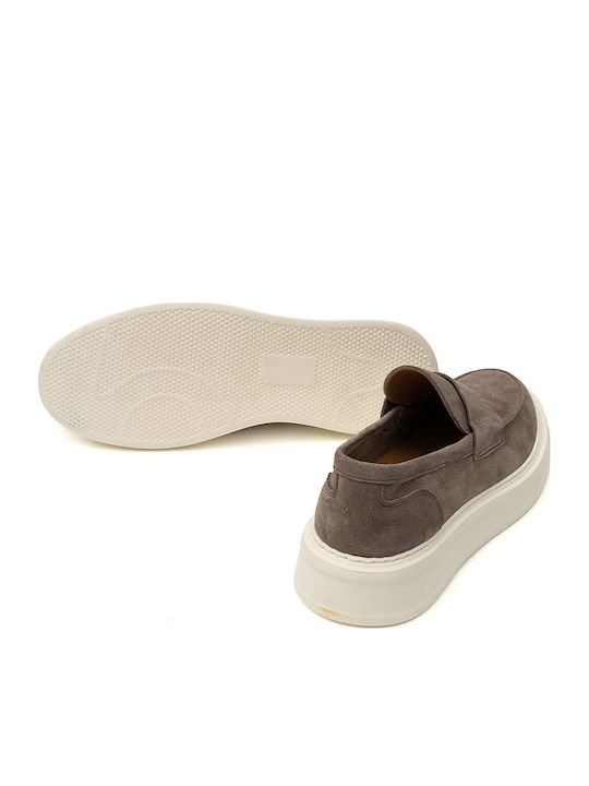 Wildleder Herren Mokassins in Beige Farbe