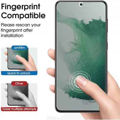 Fingerprint 0.33mm Full Glue Full Face Tempered Glass Μαύρο (Galaxy S24 Ultra)