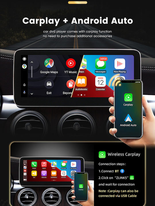 Carmedia Car Audio System for Mercedes-Benz GLA 2015+ (Bluetooth/USB/WiFi/GPS/Apple-Carplay/Android-Auto) with Touch Screen 10.25"