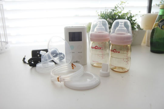 Spectra Pompa de sân dublă electrică Funcționează cu baterie Fără BPA Transparent