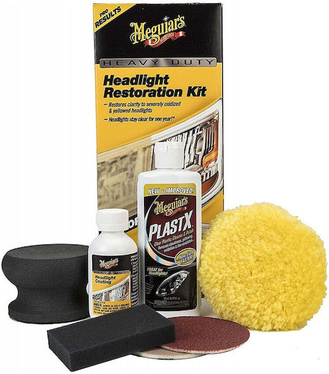 Meguiar's Heavy Duty Headlight Restoration Kit für Autolampen 118ml