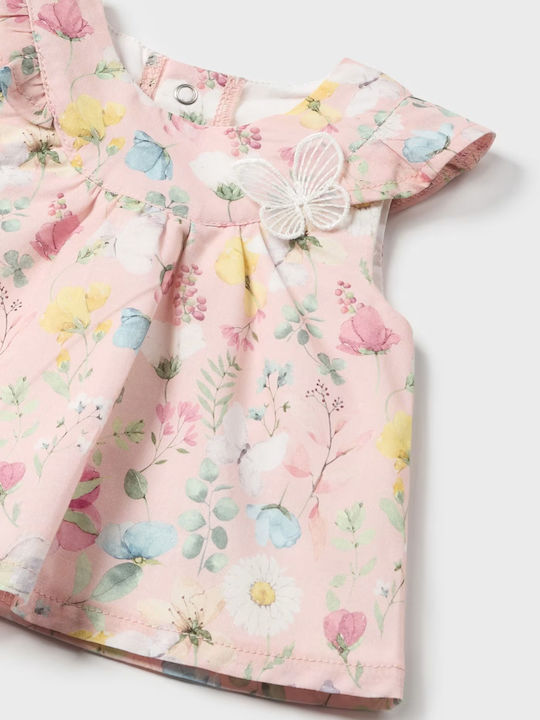 Kinderkleid Ärmellos Set mit Unterhose Pink