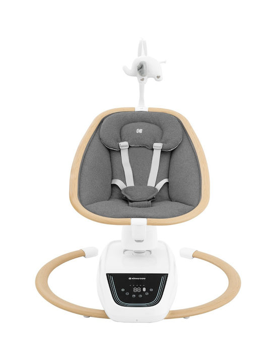 Kikka Boo Electric Baby Relax Swing BeeMoove with Music Gray for Child up to 9kg