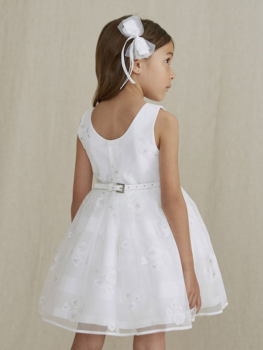 Abel & Lula Children's Dress Tulle White