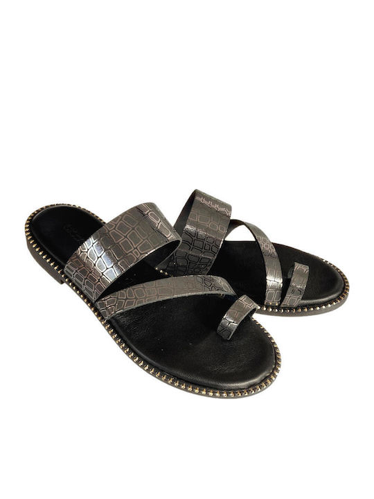 Sandale Casual Damă Din Piele Negru