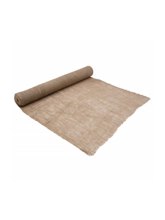 vidaXL Decoration Fabric Burlap 100x2500cm Beige