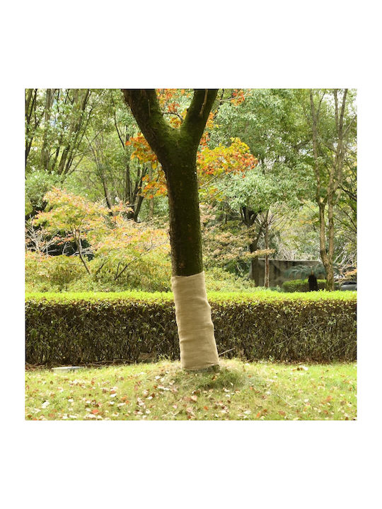 vidaXL Decoration Fabric Burlap 100x5000cm Beige